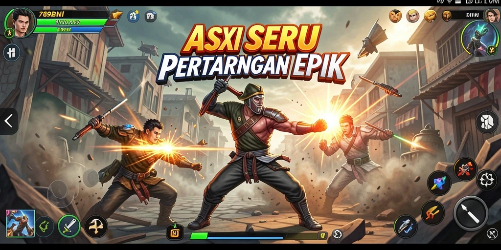 Tampilkan aksi mendebarkan di 789BNI selama pertarungan.