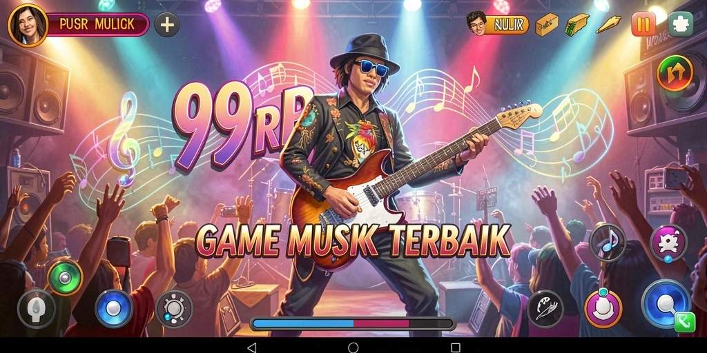 Gameplay seru dan interaktif dalam 99RP, nikmati musik sambil bermain.
