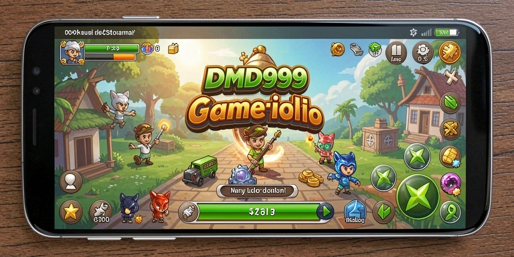 Screenshot DMD999 menunjukkan gameplay Idle yang menarik dan interaktif.