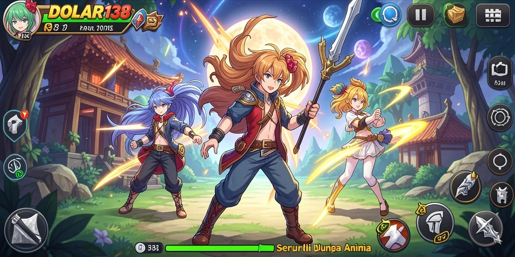 Gameplay DOLAR138 yang seru dengan karakter anime ikonik.