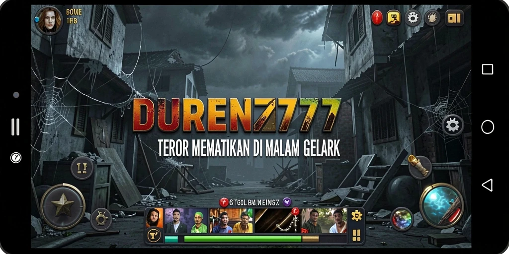 Tangkapan layar dari gameplay DUREN777 yang menampilkan suasana Horror yang mendebarkan.