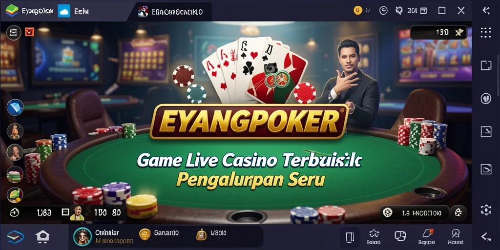 Tampilan gameplay Live Casino yang mengasyikkan di EYANGPOKER.