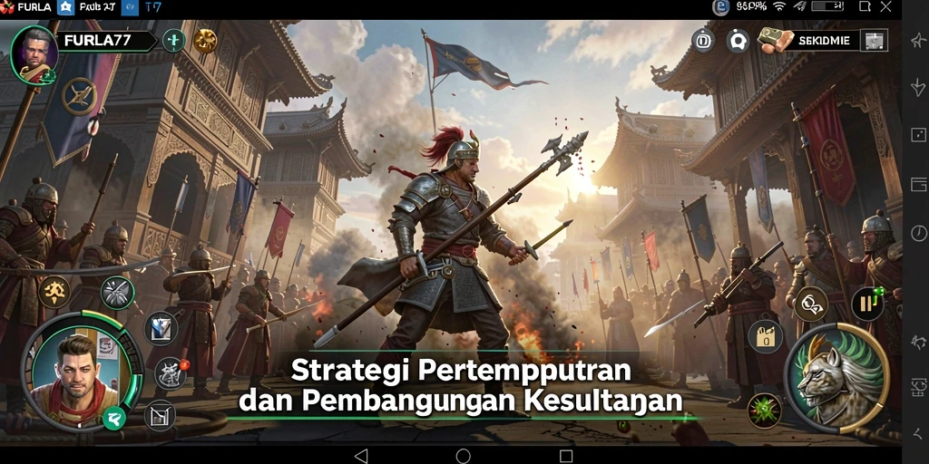 Screenshot gameplay FURLA77 menunjukkan aksi pertempuran yang mendebarkan.