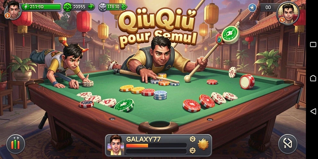 Tampilan gameplay QiuQiu yang menarik dan seru.