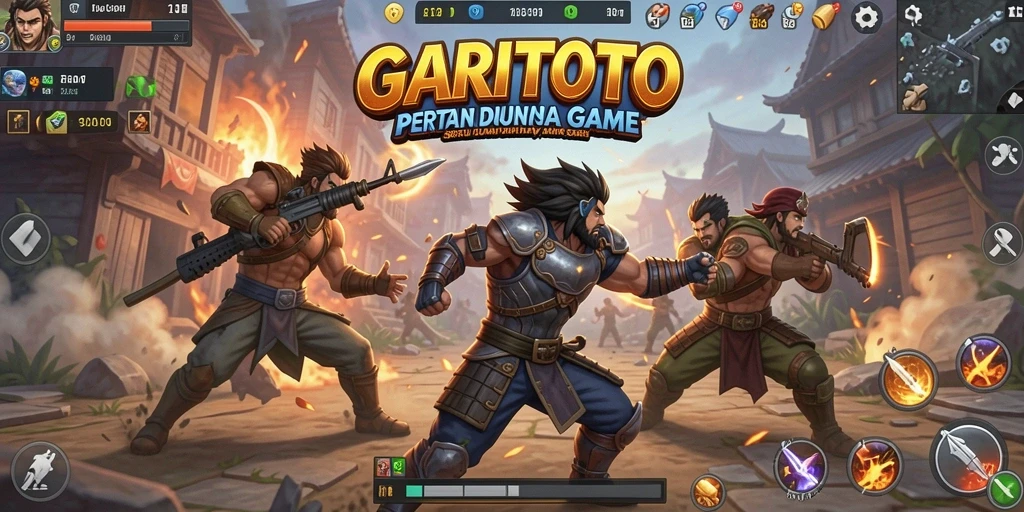 Screenshot gameplay GARITOTO dengan aksi Fighting yang intens.