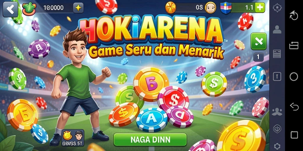 Gameplay seru HOKIARENA yang menghadirkan keseruan Bingo.