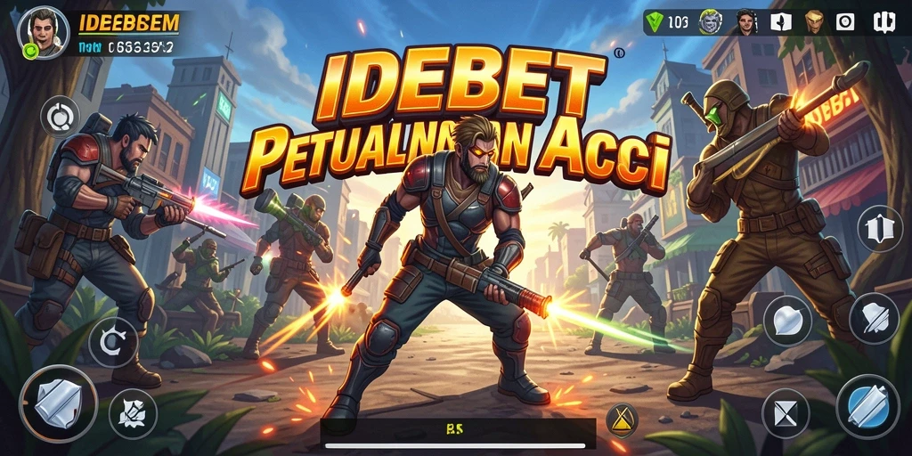 Tangkapan layar utama IDEBET menampilkan aksi pertarungan seru dalam permainan ARPG.