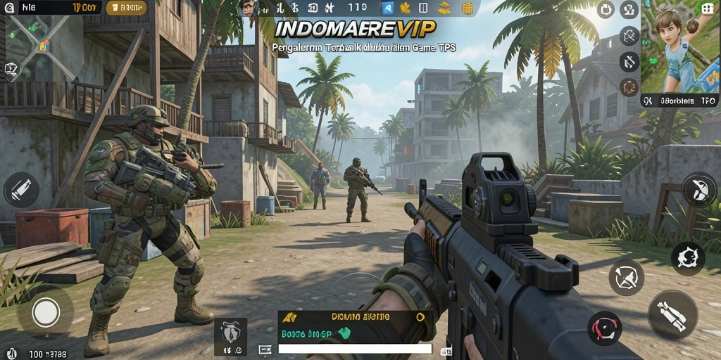 Screenshot menampilkan aksi pertempuran epik dari INDOMAREVIP.