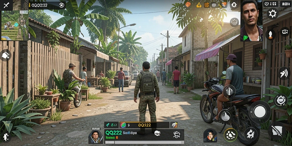 Tampilan gameplay <strong>QQ222</strong> yang realistis dan menarik.
