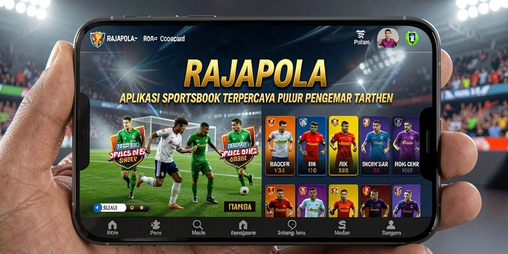 Tangkapan layar dari gameplay <strong>RAJAPOLA</strong> menampilkan antarmuka taruhan olahraga.