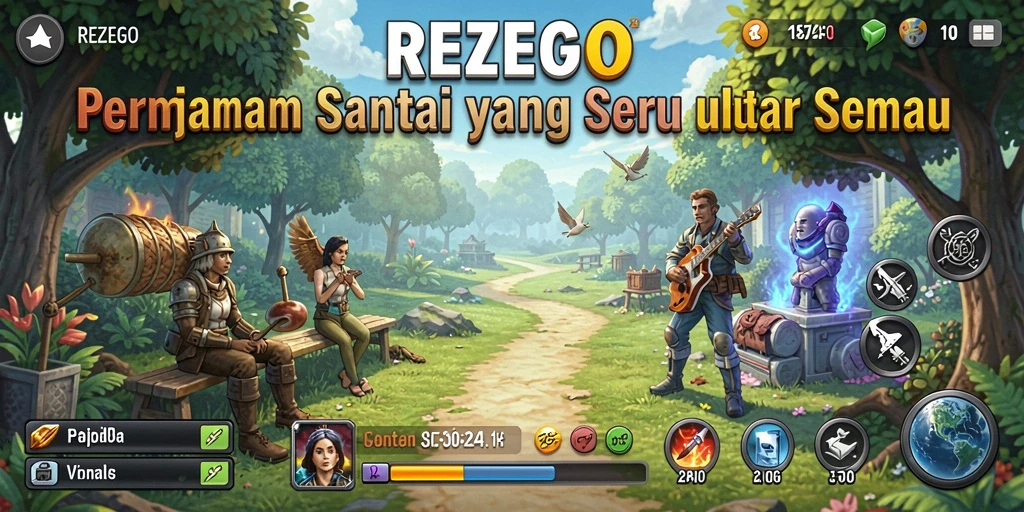 Gameplay seru dan menenangkan di REZEGO.