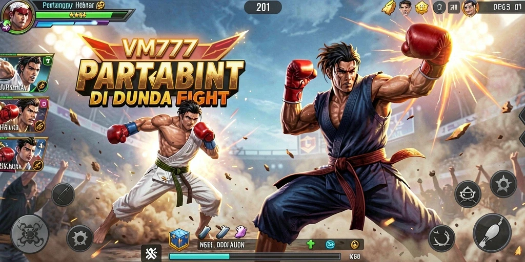 Gameplay seru dan grafis menawan dari VM777 dalam pertarungan Fighting.